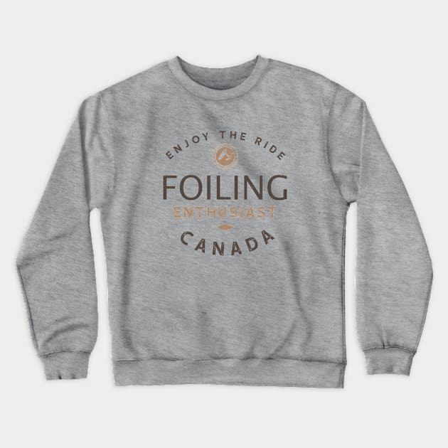 Hydrofoiling Enthusiast - Canada Crewneck Sweatshirt by bluehair